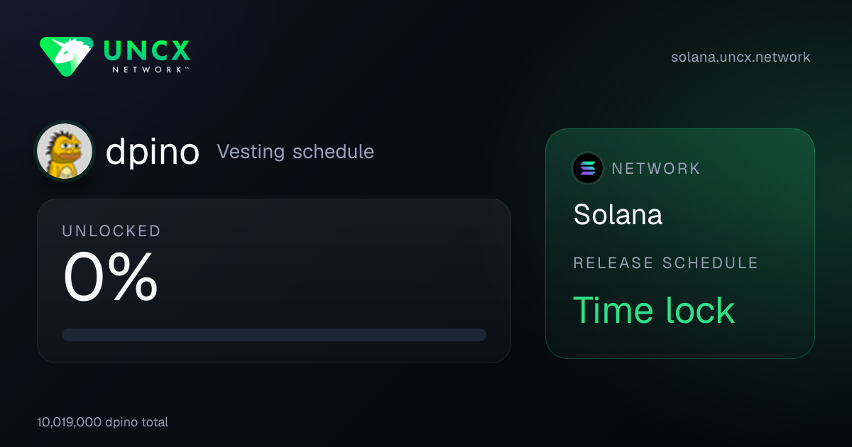 UNCX Network - Most trusted DeFi Vesting Provider